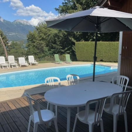 Villa Avec Piscine, Vue Lac Et Montagne Sévrier Exterior foto